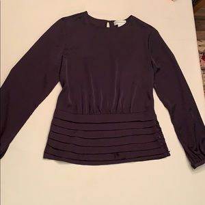 Silky Doncaster Blouse - Dark Brown - Size 10